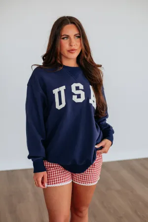 USA Pullover - Navy