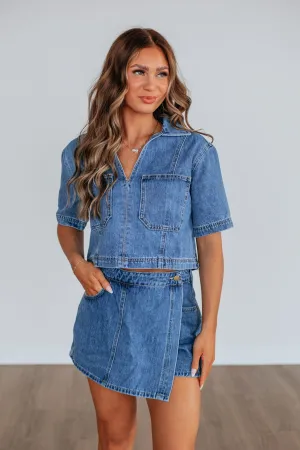 Waylen Denim Top