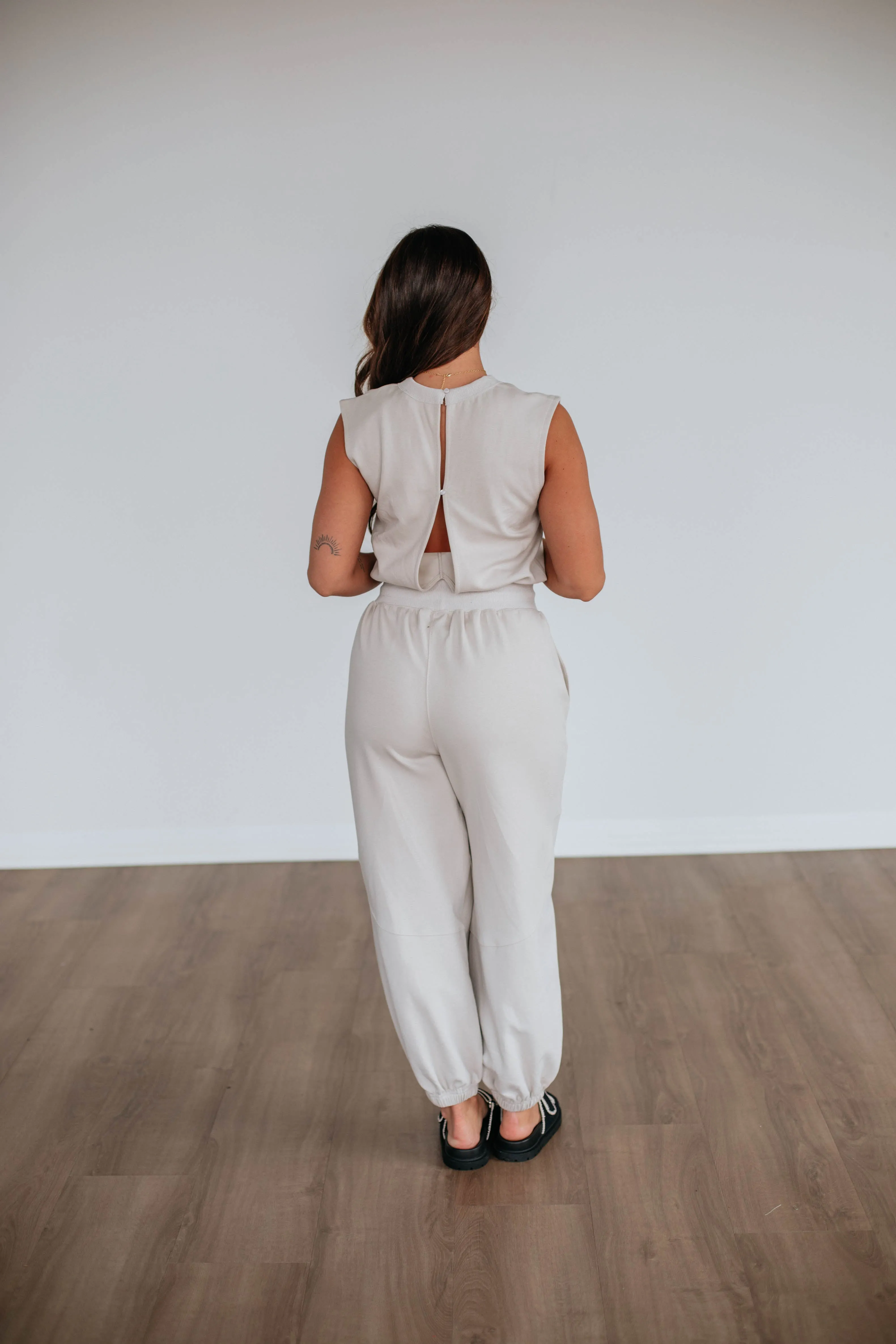 Zee Lounge Jumpsuit - Ecru