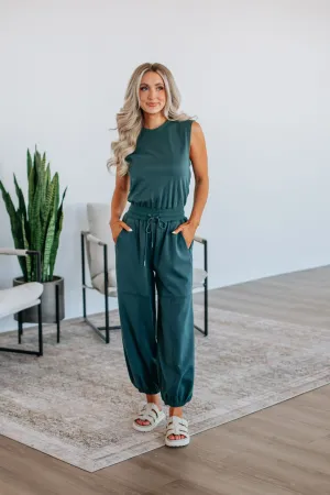 Zee Lounge Jumpsuit - Emerald